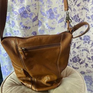 Brown faux leather purse 👜
